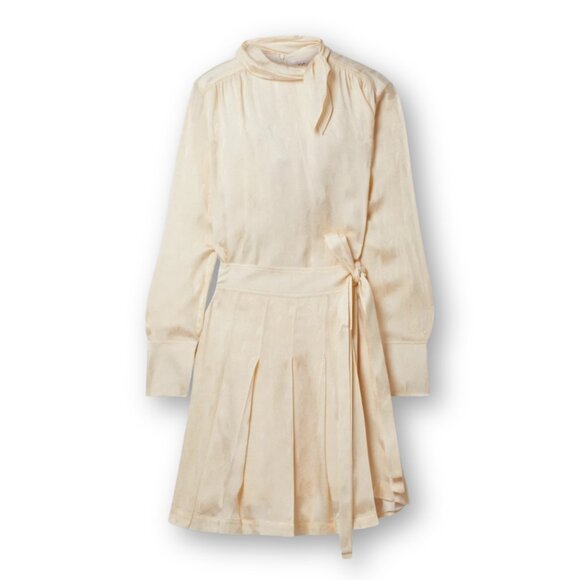 Victoria Beckham Pleated Wrap-effect Mini Dress. Size XS. - Picture 9 of 13
